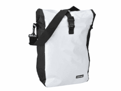 FISCHER 86264 GEPÄCKTRÄGERTASCHE KURIER, Weiß/Schwarz)
