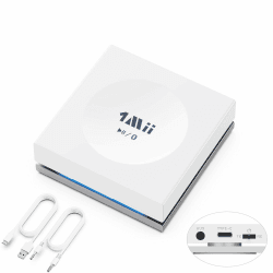 1Mii Bluetooth 5.3 Sender Empfänger für TV auf 2 Kopfhörer, Bluetooth Adapter Klinke 3.5 mit Touch-Steuerung, AptX Adaptive/LL/HD Audio Transmitter für Stereoanlage, Flugzeug, Fitnessstudio, Auto