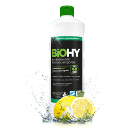 BiOHY Bodenreiniger für Wischroboter (1l Flasche) | Reinigungsmittel Konzentrat für alle Wisch & Saugroboter mit Nass-Funktion | Schaumarm & Streifenfrei | Für alle Böden Frisch ohne Dosierer 1 l (1er Pack)