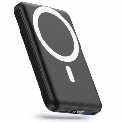 YAGOPAL MagSafe PowerBank 10000mAh Wireless Magnetische Power Bank 22.5W PD Schnelles Laden mit LED-Display und USB-C Ladekabel Akkupack für iPhone 16 15/14/13/12/Mini/Pro/Pro Max Schwarz