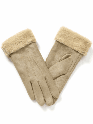 vislivin Handschuhe Damen Winter Warm Handschuhe Touchscreen Handschuh mit Gefütterte Beige S