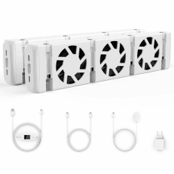 Heizkörper Ventilator, Smarter Heizungsventilator für Heizungen und Unterheizungen, Langlebiger Heizkörperverstärker zur Erhöhung der Heizeffizienz, zum Sparen von Energie und Heizkosten QJ02