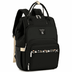 Pomelo Best Baby Wickelrucksack macaron Wickeltasche Rucksack mit wasserdicht Wickelunterlage Große Kapazität Reiserucksack für Unterwegs Blumen