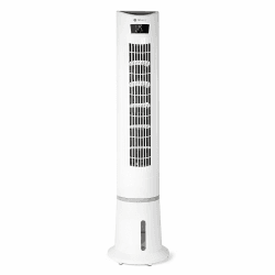 Tecvance Turmventilator/Säulenventilator/Air Cooler mit Luftkühlungseffekt und Fernbedienung | 3 Geschwindigkeitsstufen| zuschaltbare 80° Oszillationsfunktion | LC Display | GS-zertifiziert