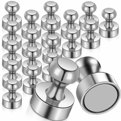 MAGXCENE Neodym Magnete Extra Stark 20 Stück Mini Magnetenn 12 X 16mm, Magnete für Magnettafel, Starke Magnete für Kühlschrank, Stecktafel, Pinnwand, Whiteboard (Nicht für Glasmaterialien geeignet) 12 X 16mm 20pcs