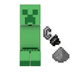 Mattel Minecraft Actionfiguren und Zubehörteile, maßstabsgetreu, ca. 8 cm groß mit pixeligem Design (Figuren können variieren) HTL80 Modern