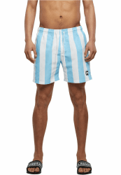 Urban Classics Herren Badehose Pattern Swim Shorts, Badehose für Männer mit Pattern, erhältlich in vielen Farbvarianten, Größen XS-6XL XL Balticbluebarstripe