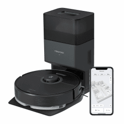 roborock Q7 Max+ Saugroboter mit Absaugstation, Vollgummibürste, 4200Pa Saugkraft, Staubsauger Wischroboter PreciSense-LiDAR-Navigation & 3D Mapping, Teppiche, Tierhaare, App/Alexa (Schwarz) Roborock Q7max+ Schwarz