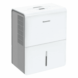 Newentor Luftentfeuchter 25L/24h, Für 215m³/80m² Räume - 3 fache Geräuschreduktion - 290W Stromsparender Chip - 10 J. Gar. - Für Keller, Bad - Mit 1M Ablaufschlauch &Abnehmbarem Filter, Timer