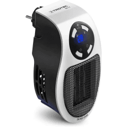 TROTEC Steckdosen Heizlüfter TFC 1 E – Heizleistung 500 W – mini Keramik Heizung, für Räume bis 10 m² / 25 m³, weiß