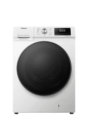 Hisense WFQA8014EVJM Waschmaschine mit Dampffunktion/ 8 kg/AquaStop/ 1400 U/min /15 Programme/Inverter PowerDrive Motor/Edelstahltrommel/Kindersicherung/Trommelreinigung/Weiß 8 Kg Energy Class A QA