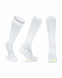DANISH ENDURANCE Kompressionsstrümpfe, Sport Kompressionssocken, Stützstrümpfe, Thrombosestrümpfe, 21-26 mmHg, Unisex, für Herren & Damen Einfarbig Weiß 39-42