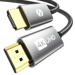 Silkland HDMI Kabel 0.5Meter 4K@60Hz 2K@144Hz, HDMI 2.0 Kabel mit ARC UHD HDR 3D High Speed 18Gbps Ethernet, HDMI Kabel für Soundbar Fernseher Blu-Ray Beamer Laptop TV PS4/PS5 Konsole PC Monitor 50cm