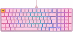 GLORIOUS Gaming GMMK 2 Full Size (96%) – Mechanisches Gaming-Keyboard, Aluminiumrahmen, anpassbar, Doubleshot-Kappen, Fox Schalter, tastenweise RGB, Deutsch QWERTZ Layout - Rosa GMMK 2 Full Size Rosa
