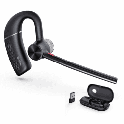 Yealink BH71 Pro Wireless Headset & Ladekoffer,Einohr Bluetooth-Headset mit Mikrofon mit Geräuschunterdrückung,Verbindung zu Handy/Mac/PC über Bluetooth,Funktioniert mit Teams, Zoom Headset+USB Dongle+Ladecase