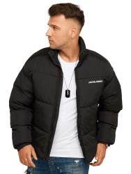 JACK & JONES Herren JCOINFINITY Winterjacke Steppjacke Streetwear XL Schwarz / Style 2