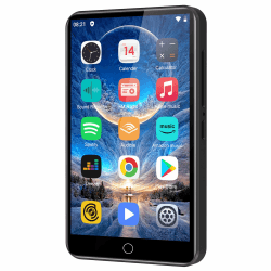 MP3 Player mit Spotify, ZAQE 80GB MP3 Player mit Bluetooth und WLAN，MP3-Player mit Amazon-Musik, hörbar, Deezer, 4 Zoll Touchscreen, MP3, MP4-Player für Kinder(schwarz) DE-M505Pro