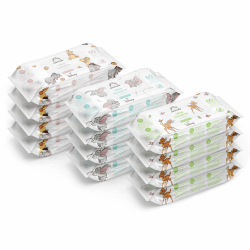 Amazon-Marke: Mama Bear Disney Ultra sanfte Feuchttücher Baby, Unparfümiert, 720 Stück (12 packungen mit 60) 60 stück (12er Pack)