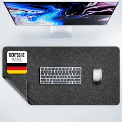 MYMIND® Schreibtischunterlage Filz [Rutschfest] 100x40cm - Premium antirutsch XXL Mauspad - Schreibunterlage für Homeoffice - Schreibtisch Unterlagenmatte - Desk Mat - Schreibtisch Unterlage Büro Filz 100x40cm