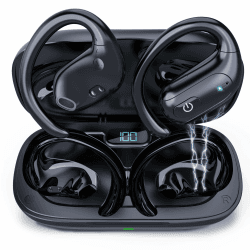 MONODEAL KI-Übersetzungskopfhörer,Open Ear Kopfhörer Bluetooth 5.3, Bluetooth-Übersetzungs-Headset, Übersetzer für 134 Sprachen Geeignet für Reisen und Studium