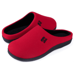 RockDove Damen Original Zweifarbige Hausschuhe mit Rückstellschaum 38/39 EU Rot und Schwarz
