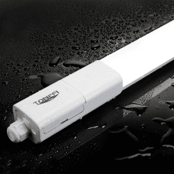 TONFFI Feuchtraumleuchte LED 115cm, 36W 4100LM LED Deckenleuchte Röhre, Verknüpfbar Wannenleuchte Werkstattlampe Kellerlampe IP65 Wasserfest für Lager Garage Feuchtraum Lampe, Neutralweiß 4000K 115CM 36W 1 Stück