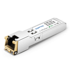 QSFPTEK 10GBASE-T RJ45 SFP+ Kupfer 10G-T RJ45 Modul Transceiver up to 30m, SFP+ auf RJ45 Mini GBIC Kompatibel für Juniper EX-SFP-10GE-T,Netgear, D-Link, Supermicro, Linksys Schalter 10GBase-T: 30m for Juniper