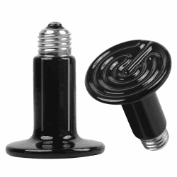 DASIAUTOEM E27 Wärmelampe Terrarium, 2 Pcs Heizlampe, 75W Keramik Heat Emitter Reptilien Dunkelstrahler Küken Heizungen für Wärmelampe Schildkröten Hühner, Bartagame, Welpen Outdoor Heizstrahler Tiere