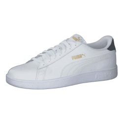 PUMA Herren Smash v2 L Sneaker Puma Smash v2 L Puma White Puma White Peacoat Puma Team Gold 44 EU