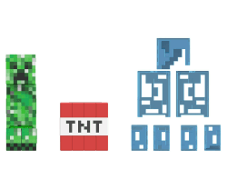 MINECRAFT Diamond Level Creeper Figur - bewegliche Gelenke, exklusive durchsichtige blaue Rüstung mit Blitz und 17 Teilen, schwerer Dynamitblock, für Erwachsene in der Minecraft Community, HLL31 Mehrfarbig
