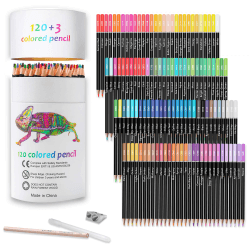 Kalour Pro Buntstifte, Set mit 120 Farben, weicher Kern für Künstler mit lebendigen Farben, ideal zum Zeichnen, Skizzieren, Schattieren, Buntstifte für Erwachsene, Anfänger
