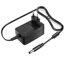 Netzteil 24V, Switching Adapter 100-240v 50-60hz, 5,5 x 2,1mm 1A 24W Universal AC/DC Netzadapter Transformator für Radiowecker, LED-Strip Streifen Black