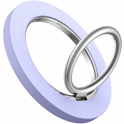Handy Ring Halterung Magnetisch für MagSafe - Lamicall 360° Drehung Handy Griff Halter Fingerhalter für iPhone 16/15/14 Pro Max Plus, 13/12 Pro Max Mini, Smartphone mit Metallring, Zubehör für MagSafe Violett