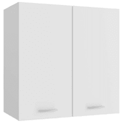 vidaXL Hängeschrank 2 Regalböden Küche Schrank Einbauküche Küchenzeile Küchenmöbel Oberschrank Küchenschrank Weiß 60x31x60cm Holzwerkstoff Hängeschrank 60 cm Weiß