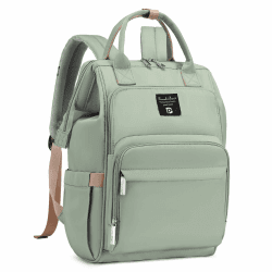Pomelo Best Baby Wickelrucksack macaron Wickeltasche Rucksack mit wasserdicht Wickelunterlage Große Kapazität Reiserucksack für Unterwegs Grün