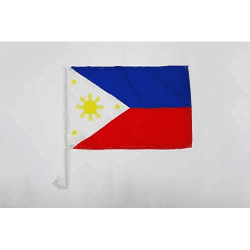 AZ FLAG - Autofahne Philippinen - 45x30 cm - Philippinische Autoflagge 30 x 45 cm - Auto Flaggen