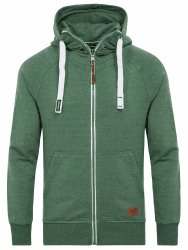 Yazubi Herren Sweatjacke Hoodie mit Reißverschluss Jacob 3XL Grün (Myrtle Green 186114)