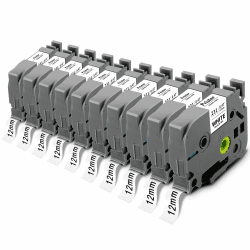10x Pristar kompatible für Brother TZe-231 TZe231 TZ-231 Ersatz Ptouch Schriftband Tze 12mm 0.47 Laminated Schriftbänder für Brother PT-D400 H107B E500VP H105 D600VP H100LB PTH100R D210 H110 1000