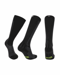 DANISH ENDURANCE Kompressionsstrümpfe, Sport Kompressionssocken, Stützstrümpfe, Thrombosestrümpfe, 21-26 mmHg, Unisex, für Herren & Damen Schwarz/Grau 39-42