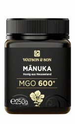 Watson & Son Manuka Honig MGO 600+ 250g | Premium Qualität aus Neuseeland 250 g (1er Pack)