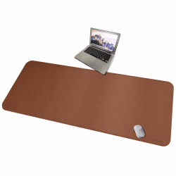 CENNBIE Schreibtischunterlage Leder, 150 x 70cm extra große Tischunterlage, Erweitertes PU-Leder Mauspad, Wasserdichte Schreibunterlage auf Schreibtischen,Büro und Zuhause Tischunterlage (Braun) Braun 150*70cm