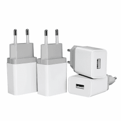 12W USB Ladegerät 4er-Pack 2,4A/5V USB Stecker USB Netzteil USB Ladestecker USB Netzstecker USB Aadapter USB Plug USB Steckdose Kompatibel mit iPhone Galaxy Xiaomi Pixel Huawei USB Charger