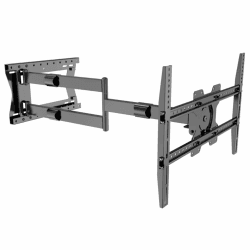Nanook 2100 Langarm-TV-Wandhalterung für 42-75-Zoll-Fernseher, Extra langer Auszug bis zu 100 cm, Starke vollbewegliche TV-Halterung, Belastbarkeit bis 60 kg, Schwenkbar bis zu 180°, Max. VESA 600x400 100 cm Auszug | 60 kg Black