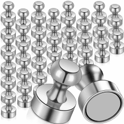 MAGXCENE Magnete Stark 40 Stück Mini Magnetenn 12 X 16mm Neodym Magnete Extra Stark, Magnete für Magnettafel, Starke Magnete für Kühlschrank, Stecktafel, Pinnwand, Notenmagnete, Whiteboard 12 X 16mm 40pcs