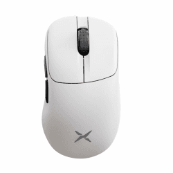 DeLUX M500 Pro Wireless Ergonomic Gaming Mouse, 58,5 g Lightweight, 8000 Hz Polling Rate, RGB Charging Dock, PAW3395 with 26000DPI, Tri-Mode Connection, TTC Golden Wheel (weiß)