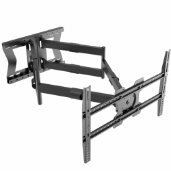 Nanook 4100 Langarm-TV-Wandhalterung für 42-85-Zoll-Fernseher, Extra langer Auszug bis zu 100 cm, Starke vollbewegliche TV-Halterung, Belastbarkeit bis 80 kg, Schwenkbar bis zu 180°, Max. VESA 600x400 100 cm Auszug | 80 kg Black