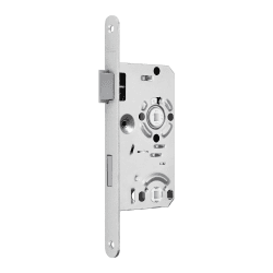 BKS Türschloss WC-Schloss Klasse 1 Dornmaß 55 mm Stulp 20 mm DIN Links Entfernung 78 mm Badschloss Einsteckschloss aus Stahl mit Kunststoff-Falle von SOTECH für Badtüren Badschloss (WC) links