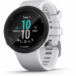 Garmin Swim 2 GPS-Schwimmuhr mit Herzfrequenzmessung unter Wasser und speziellen Schwimmfunktionen, Schwimmbad-/Freiwasser-Modus, GLONASS, GALILEO, Sport-Apps, 7 Tage Akkulaufzeit Weiß Single