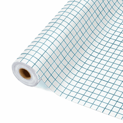ImnBest Transferfolie Plotter für Vinyl - 30.5 cm x 500 cm mit klarem Ausrichtungsgitter Übertragungsfolie Plotter für Abziehbilder, Schilder, Fenster, (Blau 30.5 * 500cm) Blau 30.5*500cm