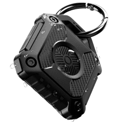 ONEONTA Airtag Anhänger - Airtag Schlüsselanhänger - Airtag Hülle Wasserdicht - Air Tages Apple Anhänger - Airtag Halter Hund, Robust TPU, Schwarz